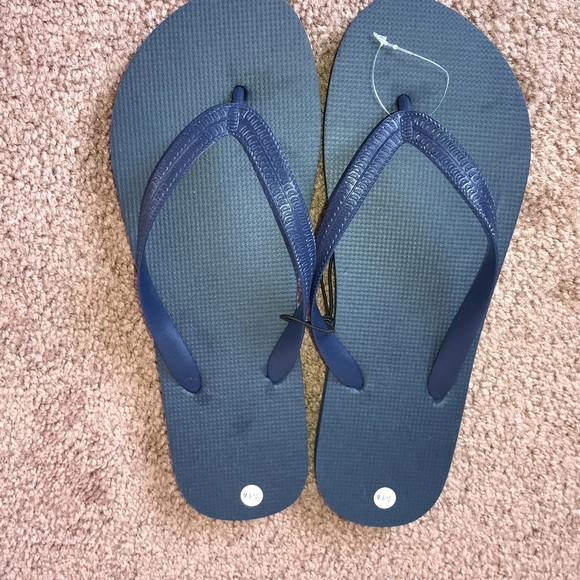 SOLDComfy dark blue flip flops Sz. 9/10 - Picture 3 of 5